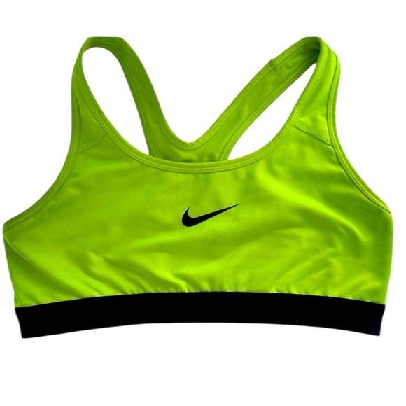 Nike Other - NIKE Dri-fit Pro Classic Sports Bra Racerback Neon Yellow Green Size Medium M